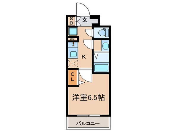 プレサンスTHE神戸(313)の物件間取画像